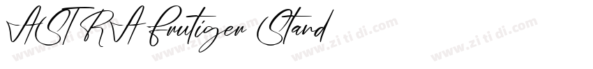ASTRA Frutiger Stand字体转换